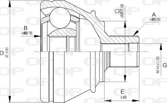 Open Parts CVJ5667.10 - Joint Kit, drive shaft autospares.lv