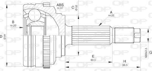 Open Parts CVJ5617.10 - Joint Kit, drive shaft autospares.lv