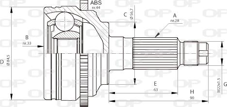 Open Parts CVJ5683.10 - Joint Kit, drive shaft autospares.lv