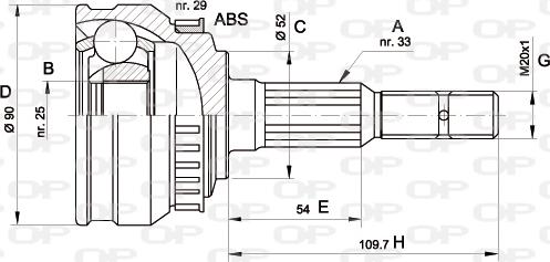 Open Parts CVJ5047.10 - Joint Kit, drive shaft autospares.lv