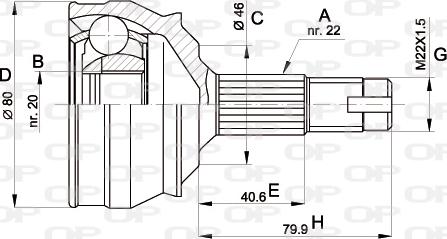 Open Parts CVJ5011.10 - Joint Kit, drive shaft autospares.lv