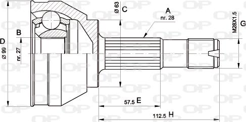 Open Parts CVJ5018.10 - Joint Kit, drive shaft autospares.lv