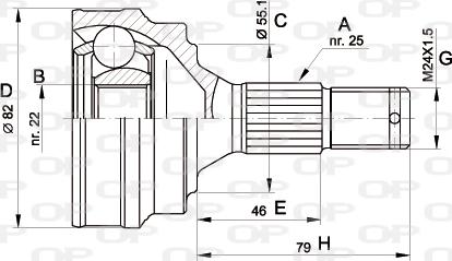 Open Parts CVJ5013.10 - Joint Kit, drive shaft autospares.lv