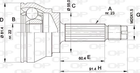 Open Parts CVJ5012.10 - Joint Kit, drive shaft autospares.lv