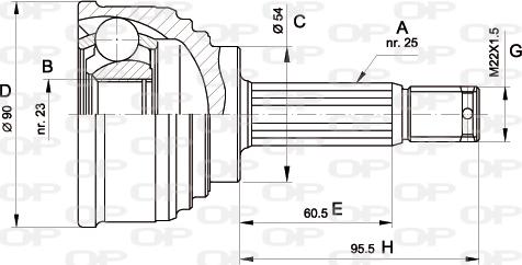 Open Parts CVJ5147.10 - Joint Kit, drive shaft autospares.lv