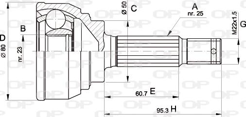 Open Parts CVJ5103.10 - Joint Kit, drive shaft autospares.lv