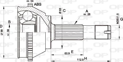 Open Parts CVJ5118.10 - Joint Kit, drive shaft autospares.lv