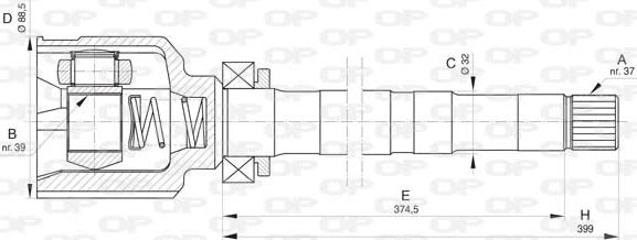 Open Parts CVJ5836.20 - Joint Kit, drive shaft autospares.lv