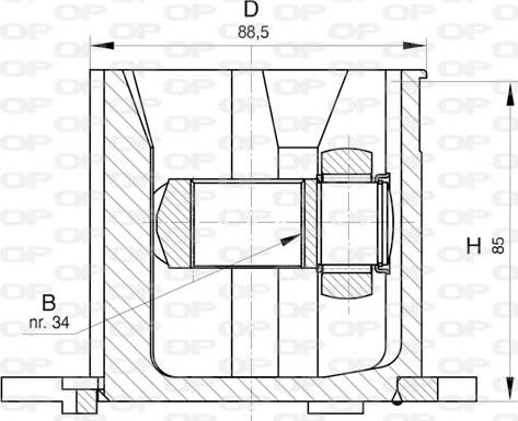 Open Parts CVJ5824.20 - Joint Kit, drive shaft autospares.lv