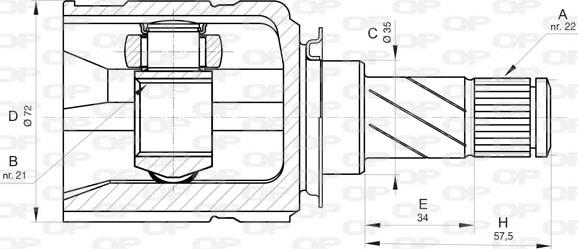 Open Parts CVJ5823.20 - Joint Kit, drive shaft autospares.lv