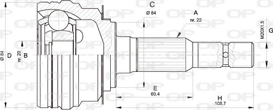 Open Parts CVJ5307.10 - Joint Kit, drive shaft autospares.lv