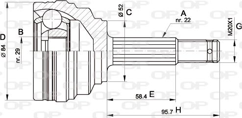 Open Parts CVJ5389.10 - Joint Kit, drive shaft autospares.lv