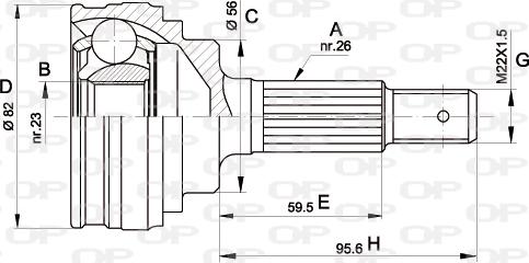 Open Parts CVJ5336.10 - Joint Kit, drive shaft autospares.lv