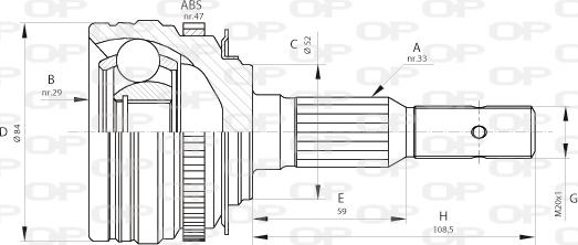 Open Parts CVJ5273.10 - Joint Kit, drive shaft autospares.lv