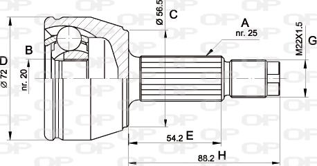 Open Parts CVJ5277.10 - Joint Kit, drive shaft autospares.lv