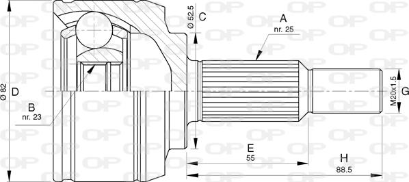 Open Parts CVJ5765.10 - Joint Kit, drive shaft autospares.lv
