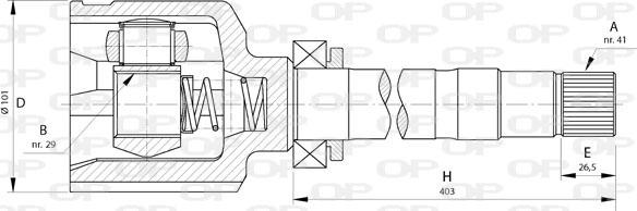 Open Parts CVJ5724.20 - Joint Kit, drive shaft autospares.lv