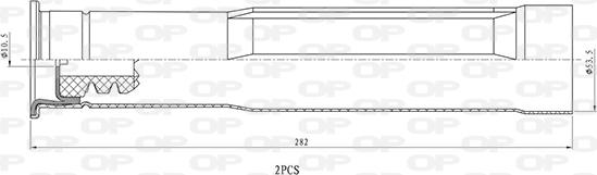 Open Parts DCK5107.02 - Dust Cover Kit, shock absorber autospares.lv