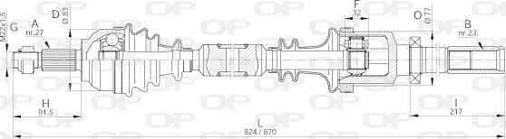 Open Parts DRS6319.00 - Drive Shaft autospares.lv