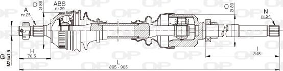 Open Parts DRS6331.00 - Drive Shaft autospares.lv