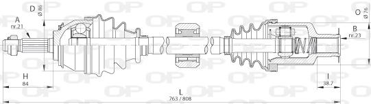 Open Parts DRS6262.00 - Drive Shaft autospares.lv