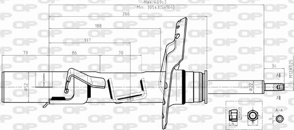 Open Parts SAB8491.31 - Shock Absorber autospares.lv