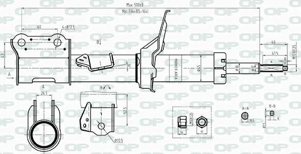 Open Parts SAB8451.31 - Shock Absorber autospares.lv