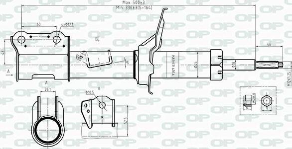 Open Parts SAB8452.31 - Shock Absorber autospares.lv