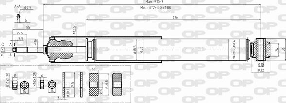 Open Parts SAB8411.32 - Shock Absorber autospares.lv