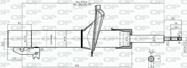 Open Parts SAB8412.31 - Shock Absorber autospares.lv