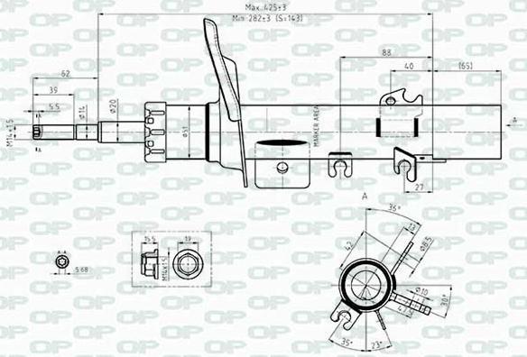 Open Parts SAB8417.31 - Shock Absorber autospares.lv