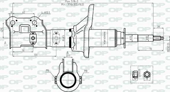 Open Parts SAB8480.31 - Shock Absorber autospares.lv