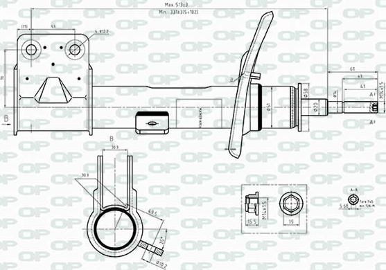 Open Parts SAB8543.31 - Shock Absorber autospares.lv