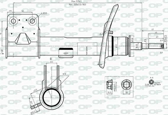 Open Parts SAB8542.31 - Shock Absorber autospares.lv