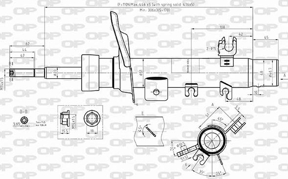 Open Parts SAB8554.31 - Shock Absorber autospares.lv