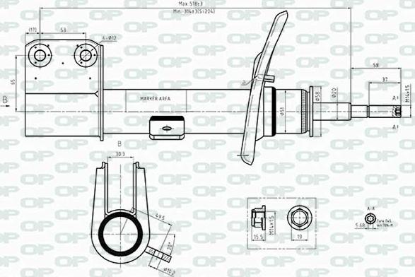 Open Parts SAB8506.31 - Shock Absorber autospares.lv