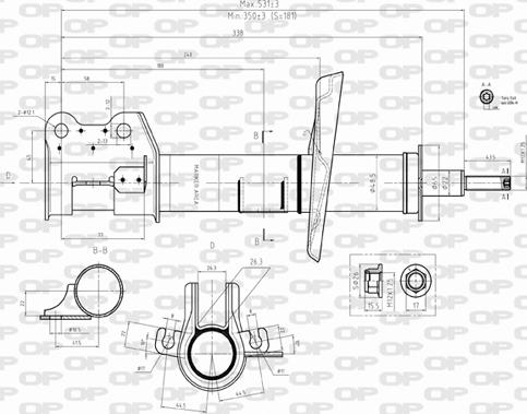 Open Parts SAB8501.31 - Shock Absorber autospares.lv