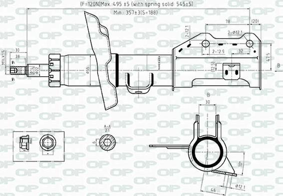 Open Parts SAB8518.31 - Shock Absorber autospares.lv