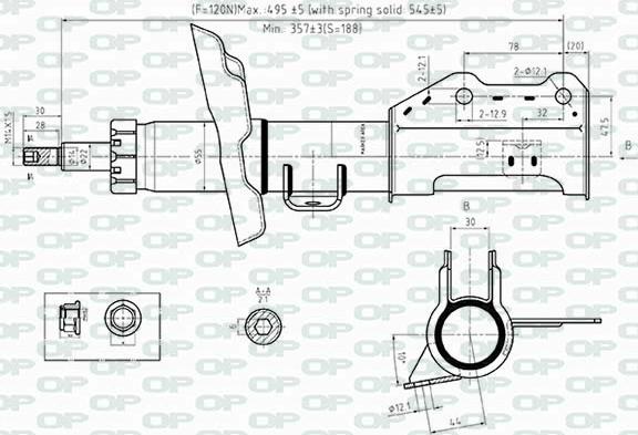 Open Parts SAB8517.31 - Shock Absorber autospares.lv