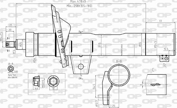 Open Parts SAB8589.31 - Shock Absorber autospares.lv