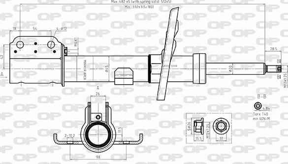 Open Parts SAB8584.31 - Shock Absorber autospares.lv