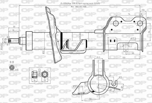 Open Parts SAB8586.31 - Shock Absorber autospares.lv