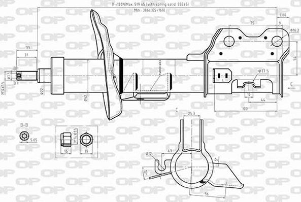 Open Parts SAB8587.31 - Shock Absorber autospares.lv