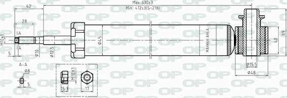 Open Parts SAB8532.32 - Shock Absorber autospares.lv