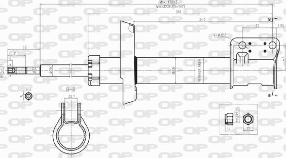 Open Parts SAB8099.11 - Shock Absorber autospares.lv