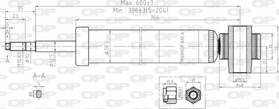 Open Parts SAB8094.32 - Shock Absorber autospares.lv