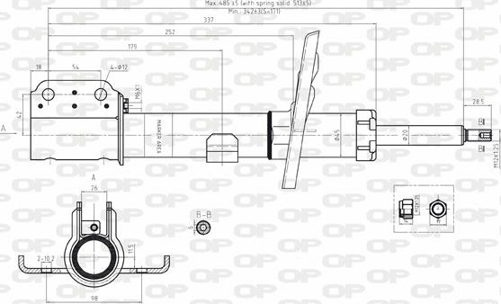 Open Parts SAB8090.31 - Shock Absorber autospares.lv