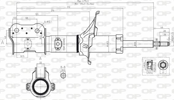 Open Parts SAB8098.31 - Shock Absorber autospares.lv