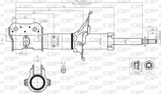 Open Parts SAB8097.31 - Shock Absorber autospares.lv