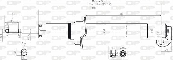 Open Parts SAB8046.31 - Shock Absorber autospares.lv